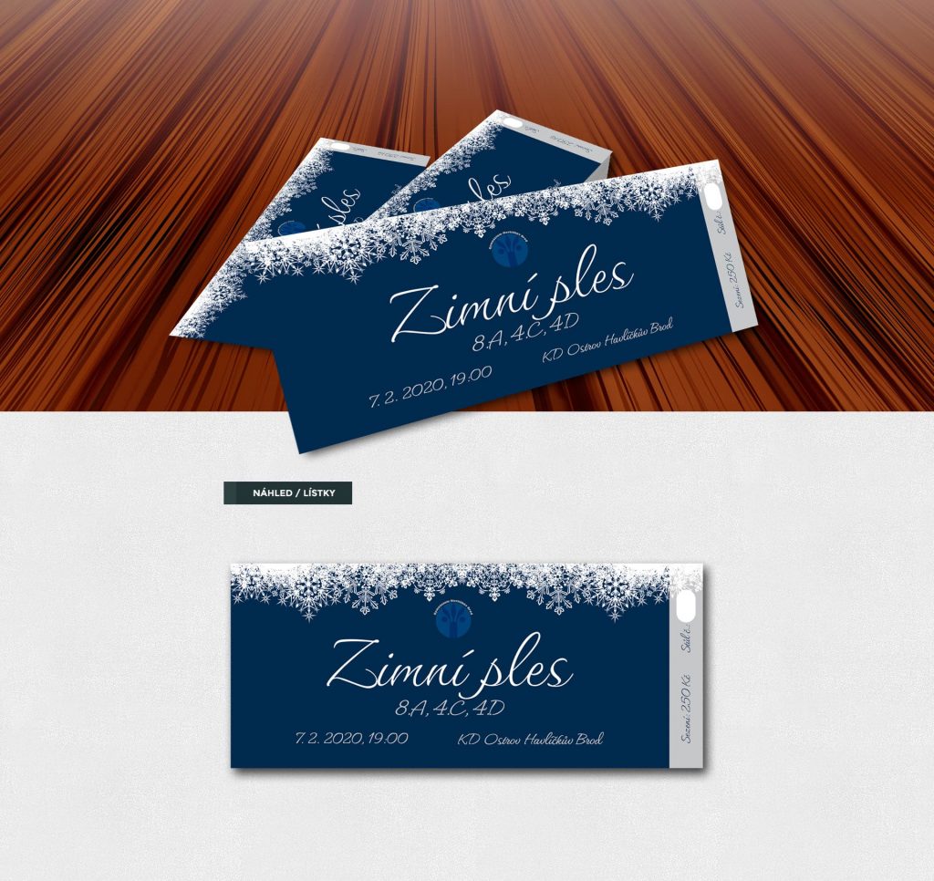 Editor vstupenek - Zima